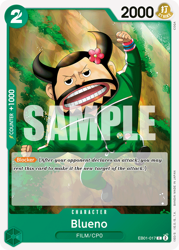Blueno - onepiece TCG Card