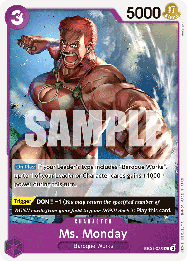 Ms. Monday - onepiece TCG Card