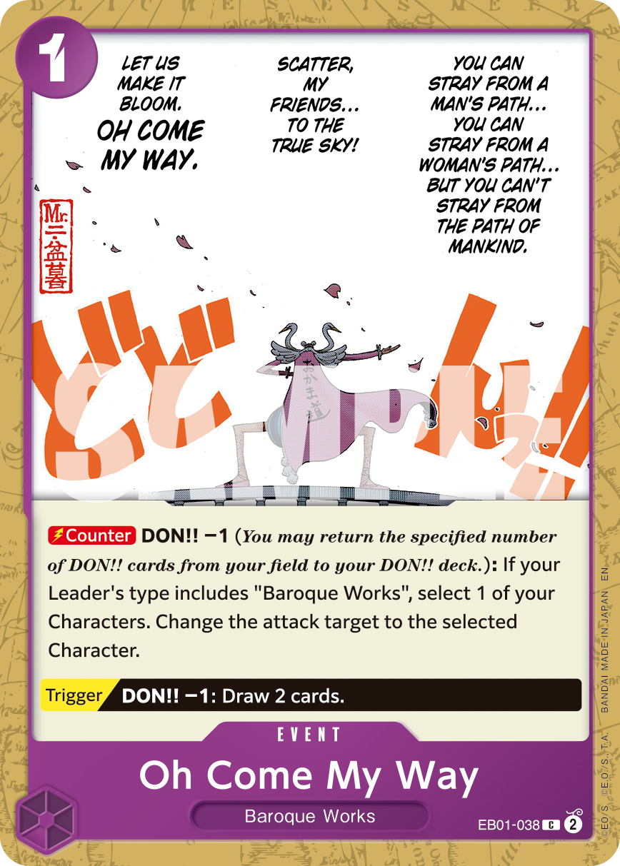 Oh Come My Way - onepiece TCG Card