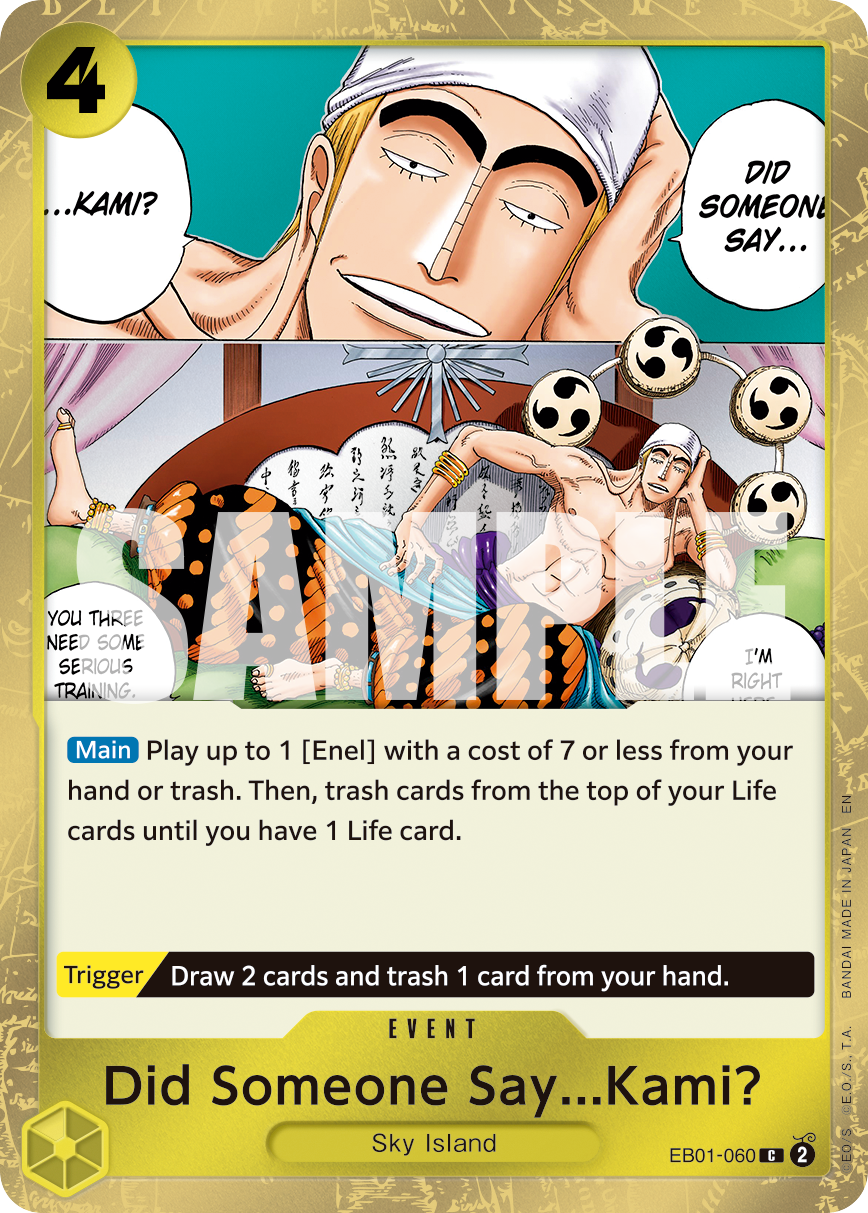 Did Someone Say...Kami? - onepiece TCG Card