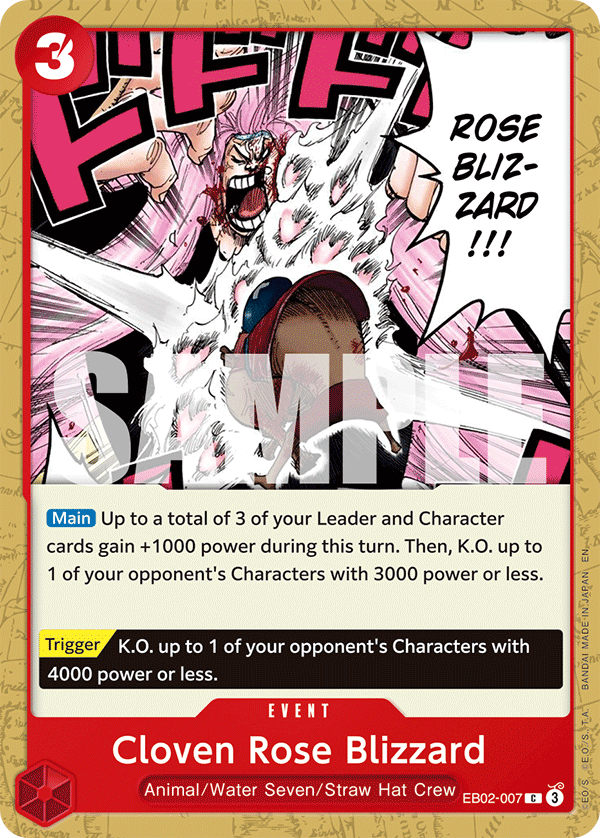 Cloven Rose Blizzard - onepiece TCG Card