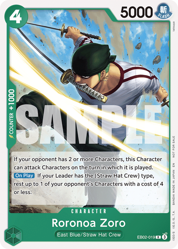 Roronoa Zoro - onepiece TCG Card