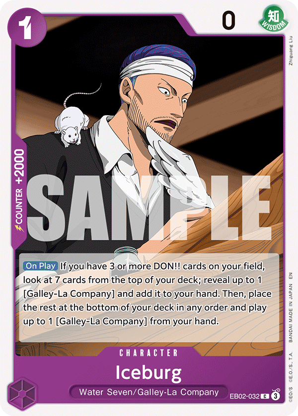 Iceburg - onepiece TCG Card
