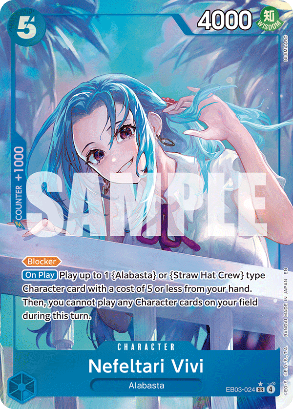 Nefeltari Vivi - onepiece TCG Card