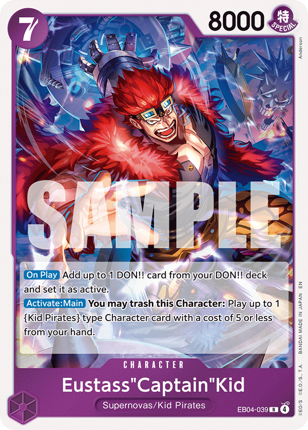 Eustass"Captain"Kid - onepiece TCG Card