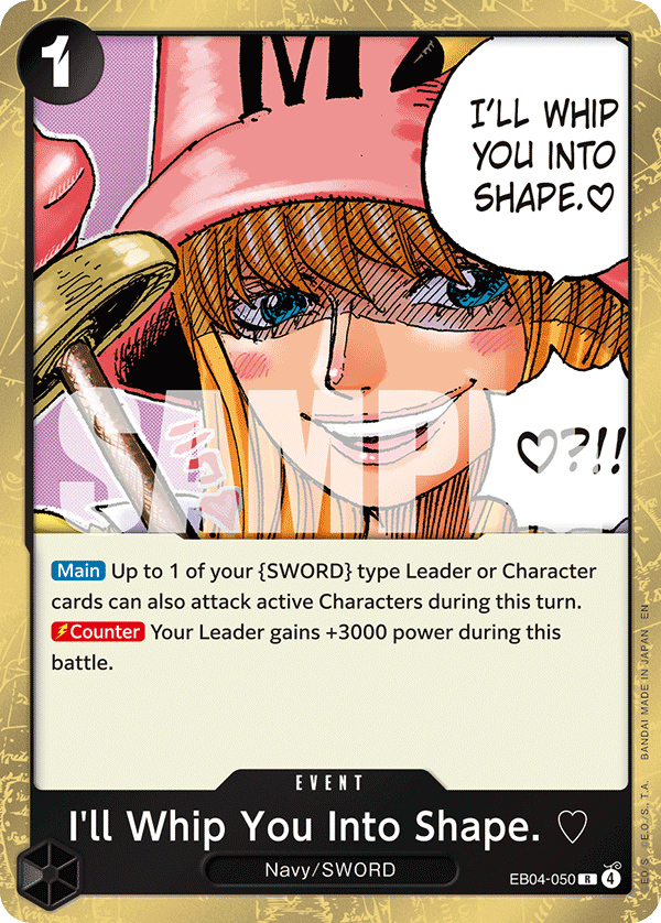 I'll Whip You Into Shape. ♡ - onepiece TCG Card