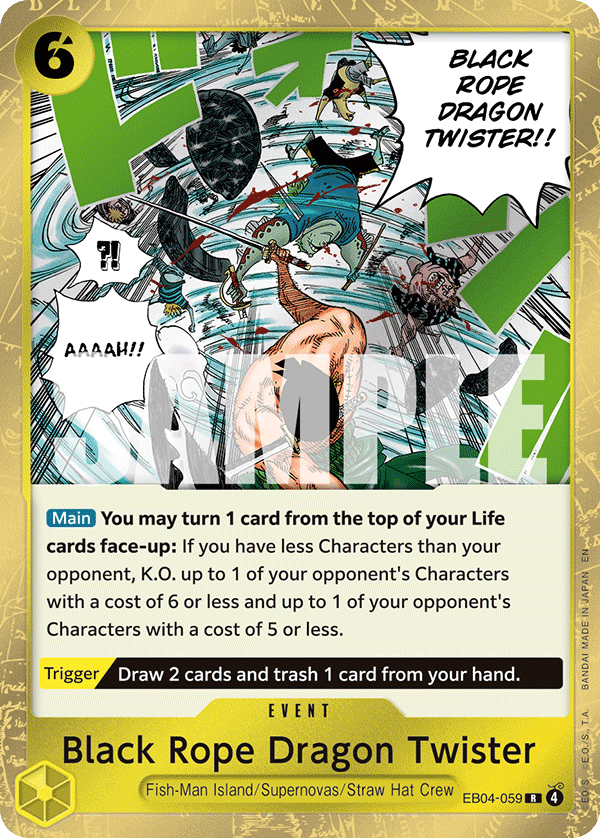 Black Rope Dragon Twister - onepiece TCG Card