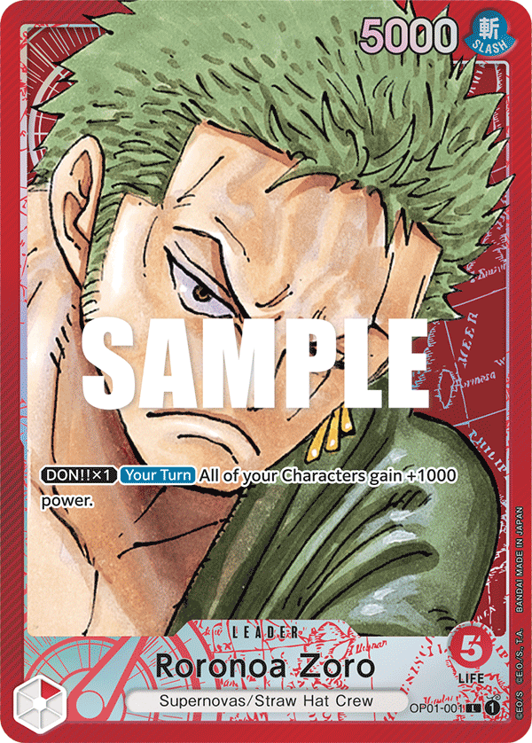 Roronoa Zoro - onepiece TCG Card
