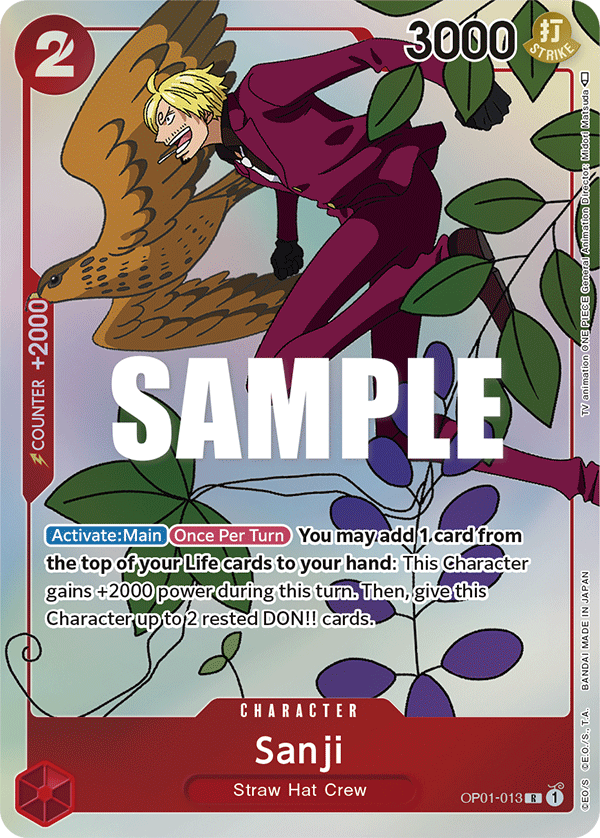 Sanji - onepiece TCG Card