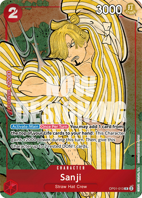 Sanji - onepiece TCG Card