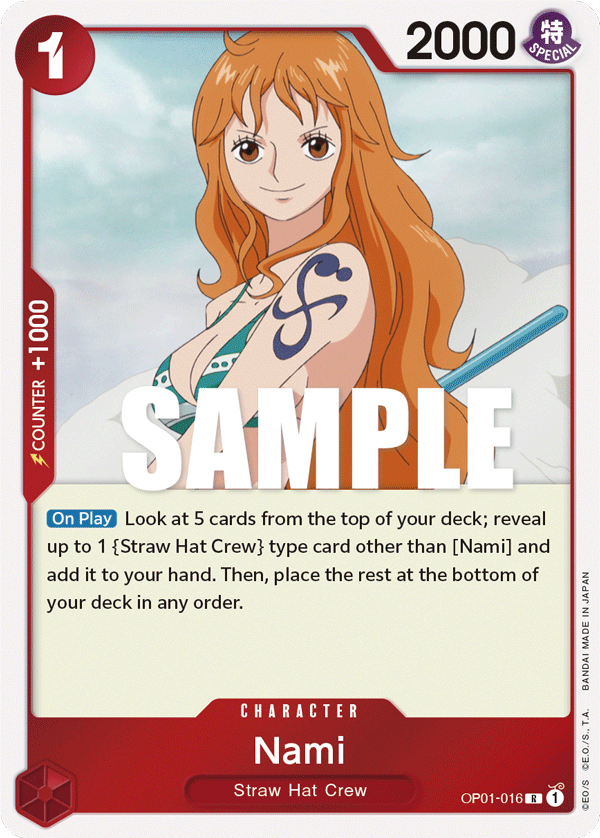 Nami - onepiece TCG Card