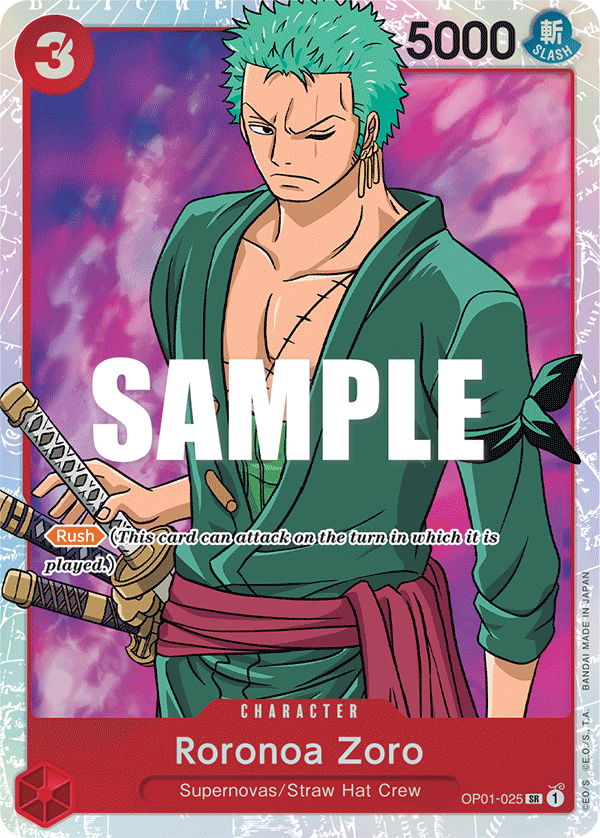 Roronoa Zoro - onepiece TCG Card