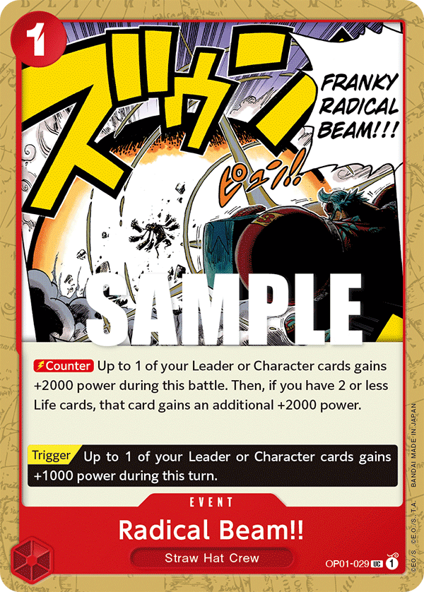 Radical Beam!! - onepiece TCG Card