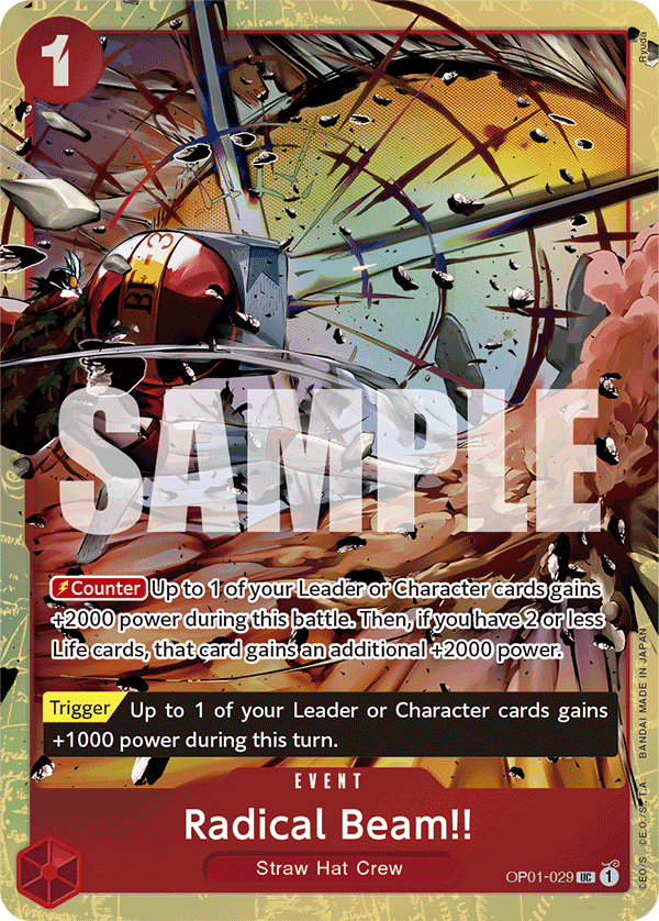 Radical Beam!! - onepiece TCG Card