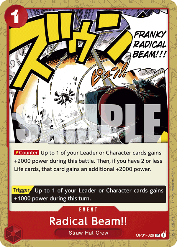 Radical Beam!! - onepiece TCG Card