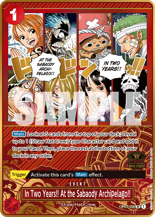 In Two Years!! At the Sabaody Archipelago!! - onepiece TCG Card