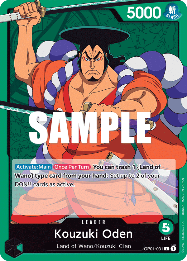 Kouzuki Oden - onepiece TCG Card