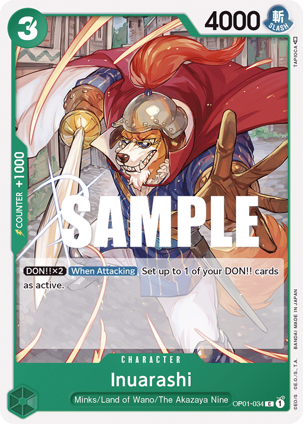 Inuarashi - onepiece TCG Card