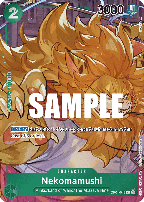 Nekomamushi - onepiece TCG Card