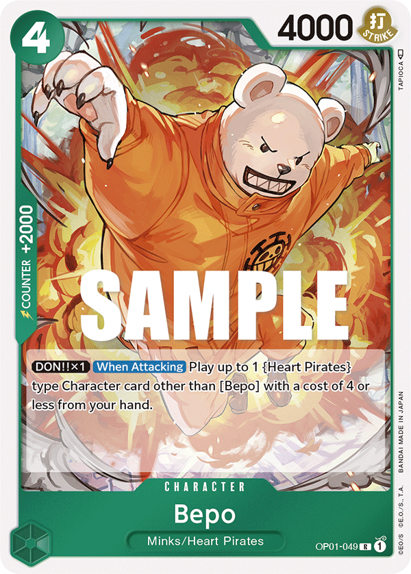 Bepo - onepiece TCG Card