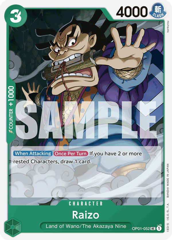 Raizo - onepiece TCG Card