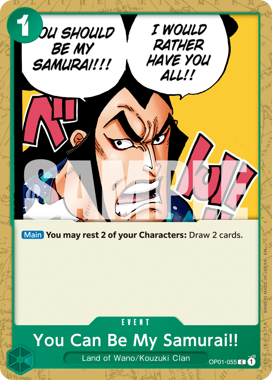 You Can Be My Samurai!! - onepiece TCG Card