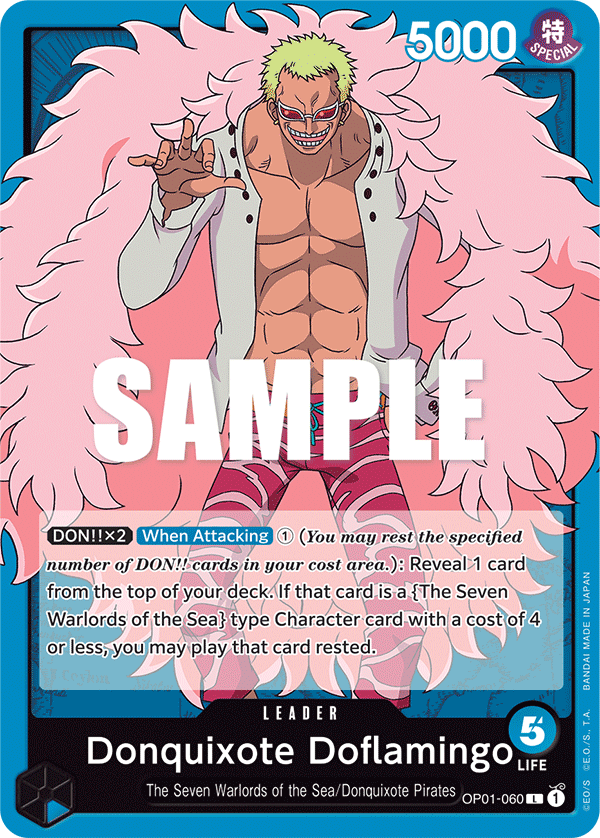 Donquixote Doflamingo - onepiece TCG Card