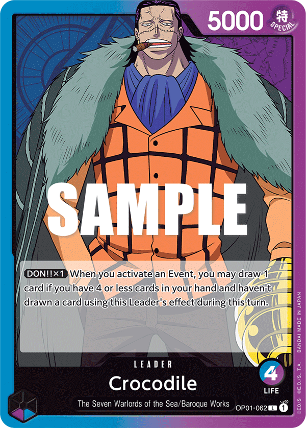 Crocodile - onepiece TCG Card