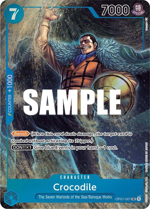 Crocodile - onepiece TCG Card