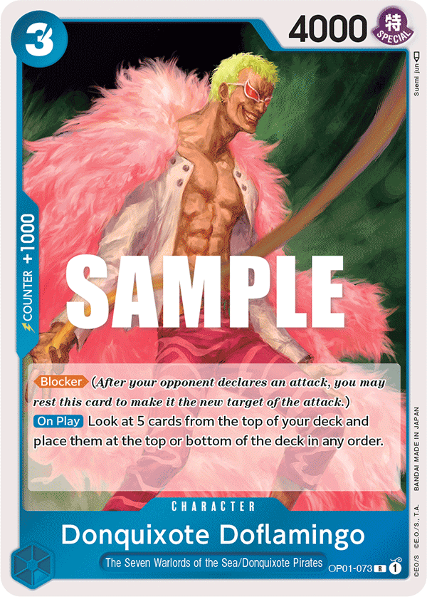 Donquixote Doflamingo - onepiece TCG Card