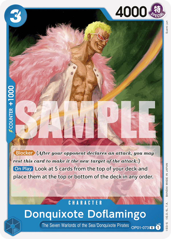 Donquixote Doflamingo - onepiece TCG Card
