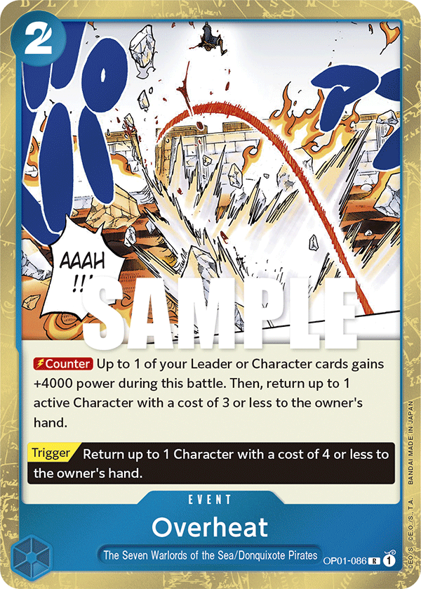 Overheat - onepiece TCG Card