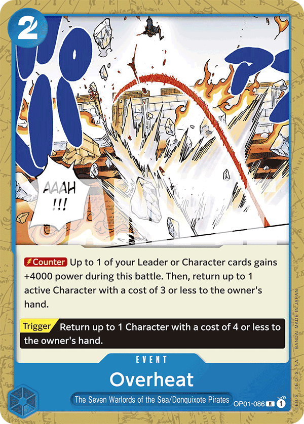 Overheat - onepiece TCG Card