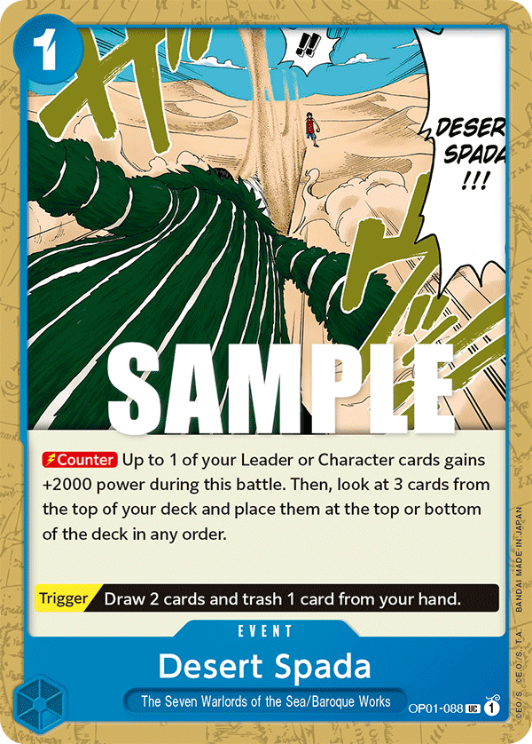 Desert Spada - onepiece TCG Card