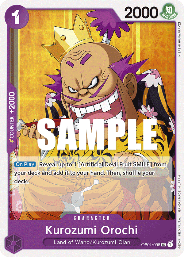 Kurozumi Orochi - onepiece TCG Card