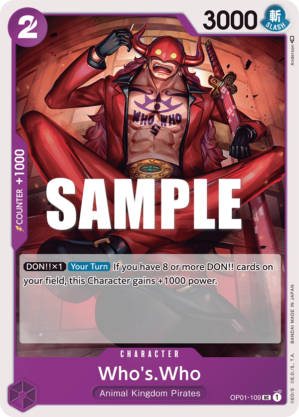 Who's.Who - onepiece TCG Card