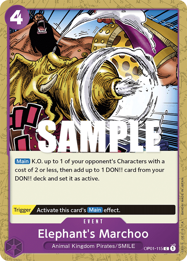 Elephant's Marchoo - onepiece TCG Card