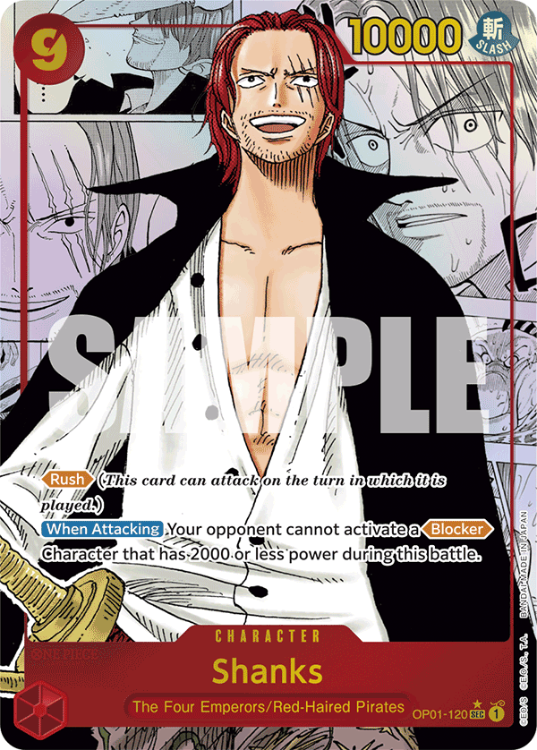Shanks - onepiece TCG Card