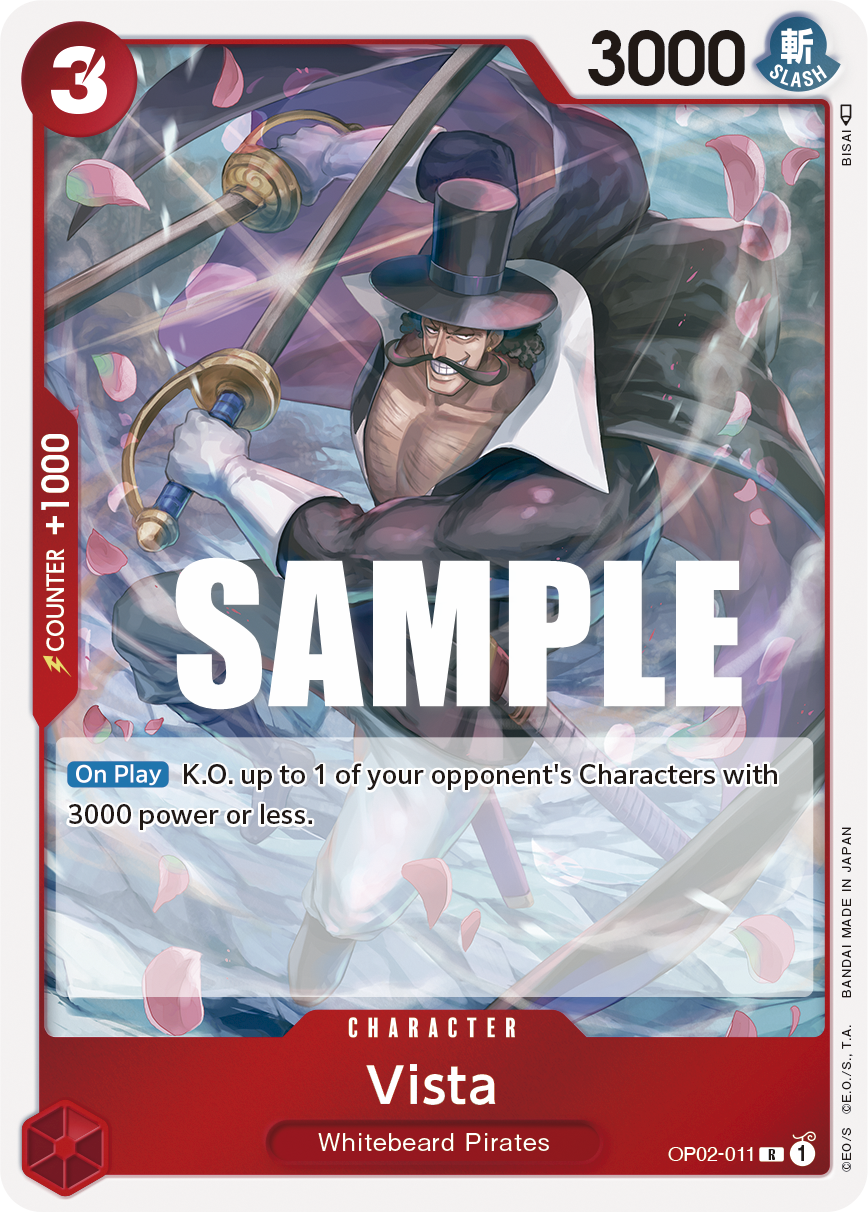 Vista - onepiece TCG Card