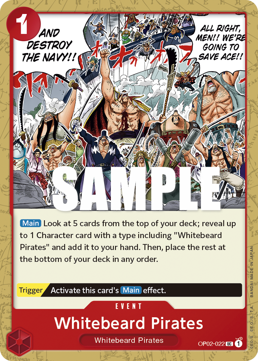Whitebeard Pirates - onepiece TCG Card