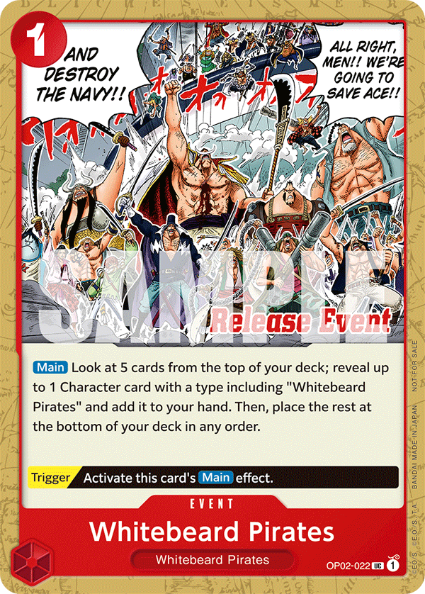 Whitebeard Pirates - onepiece TCG Card