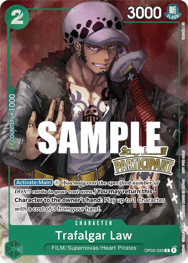 Trafalgar Law - onepiece TCG Card