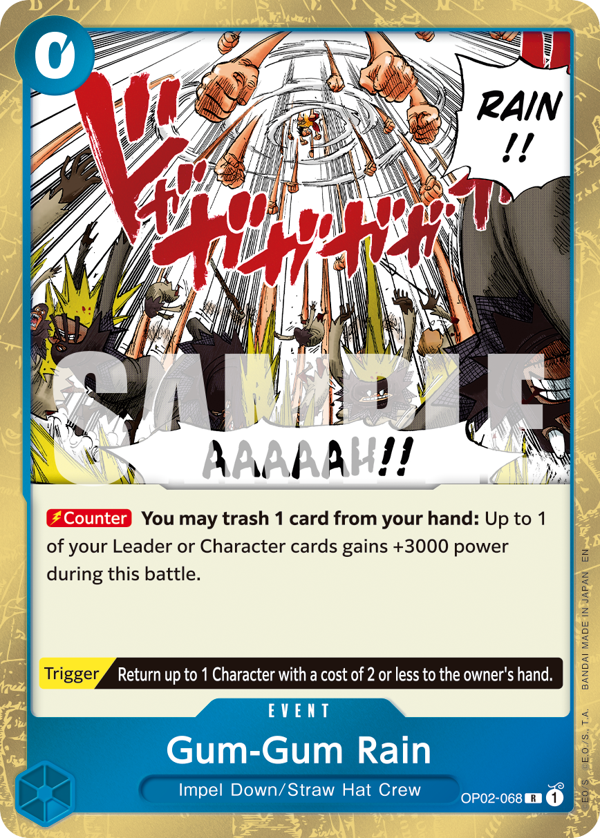 Gum-Gum Rain - onepiece TCG Card