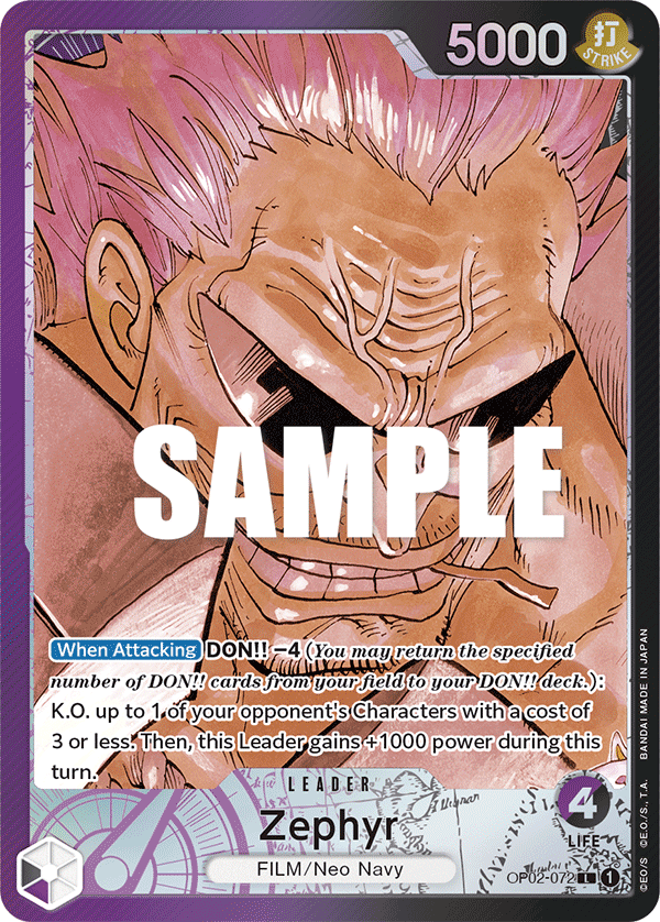 Zephyr - onepiece TCG Card
