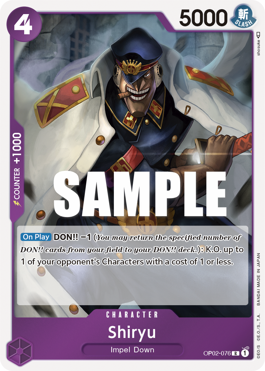 Shiryu - onepiece TCG Card