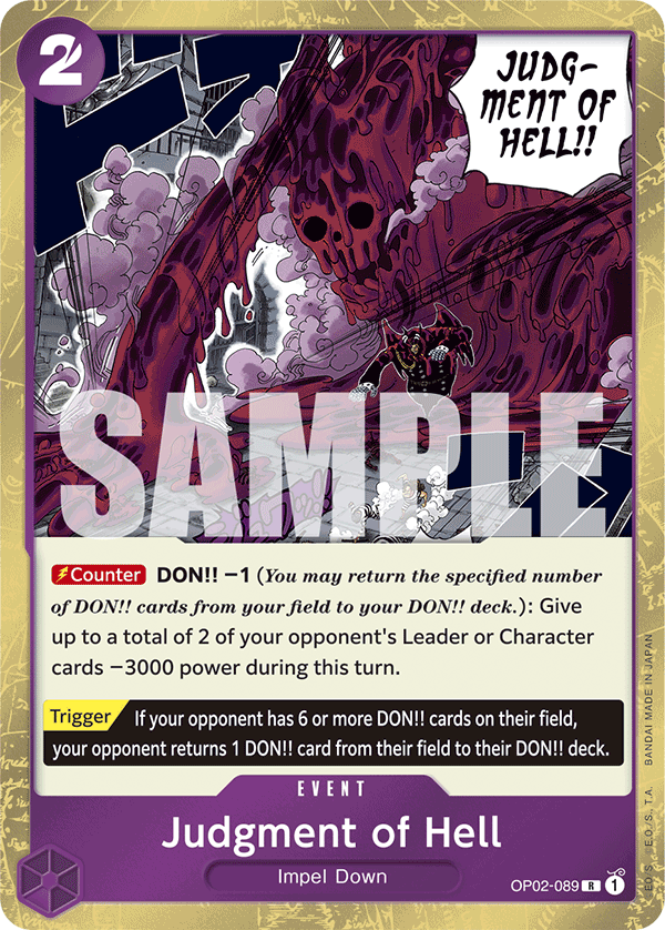 Judgment of Hell - onepiece TCG Card
