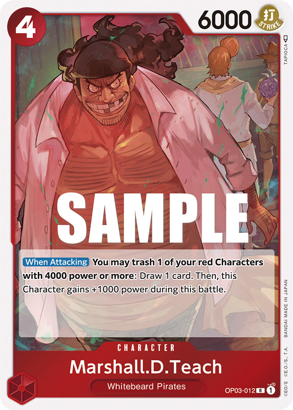 Marshall.D.Teach - onepiece TCG Card