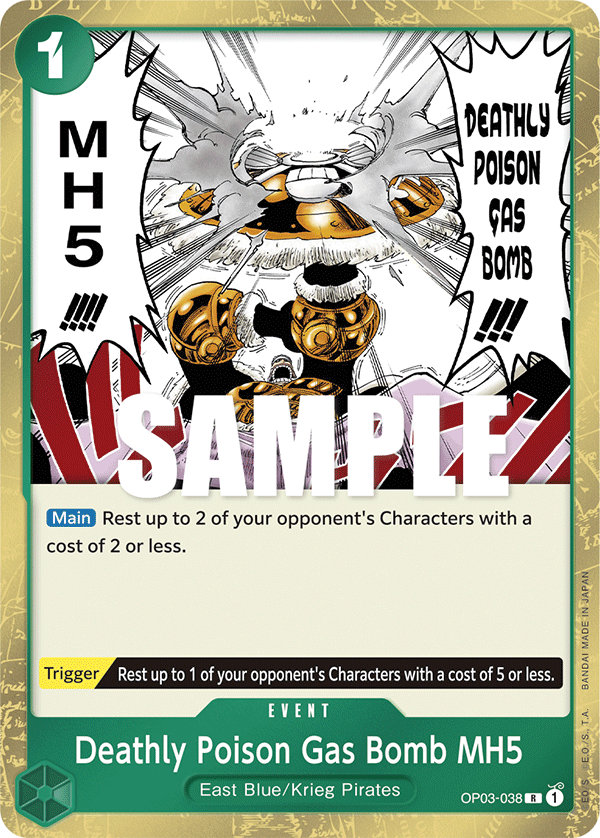 Deathly Poison Gas Bomb MH5 - onepiece TCG Card