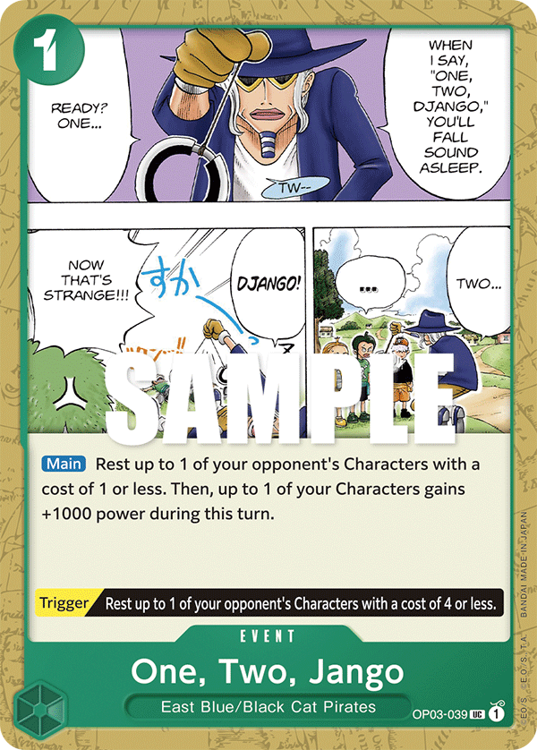 One, Two, Jango - onepiece TCG Card