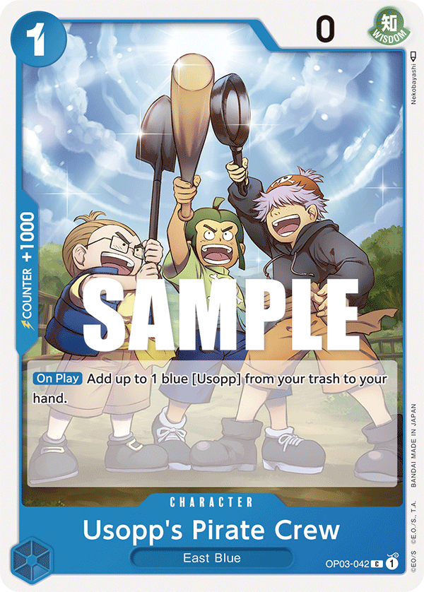 Usopp's Pirate Crew - onepiece TCG Card